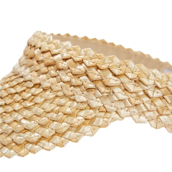 Beach Riot Straw Visor NEW - Picture 2 of 9